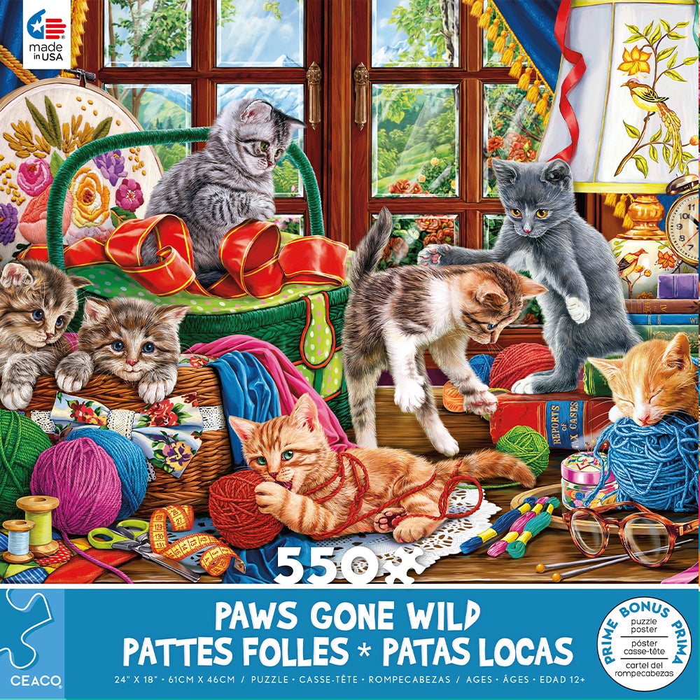 550PC PAWS GONE WILD ASST (6) BL